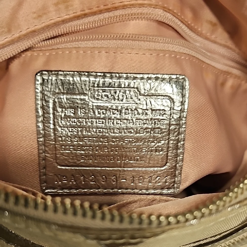 Coach Stylish Beige Designer Shoulder Bag
